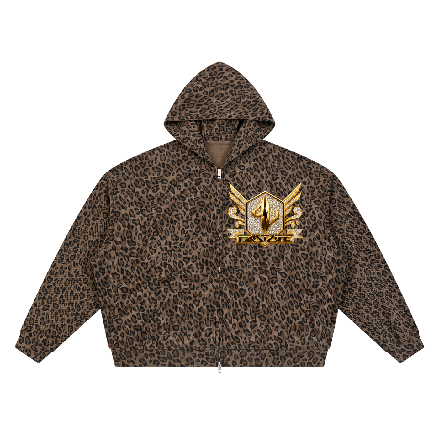 FASTLIFE  HOF Leopard Crop Jacket