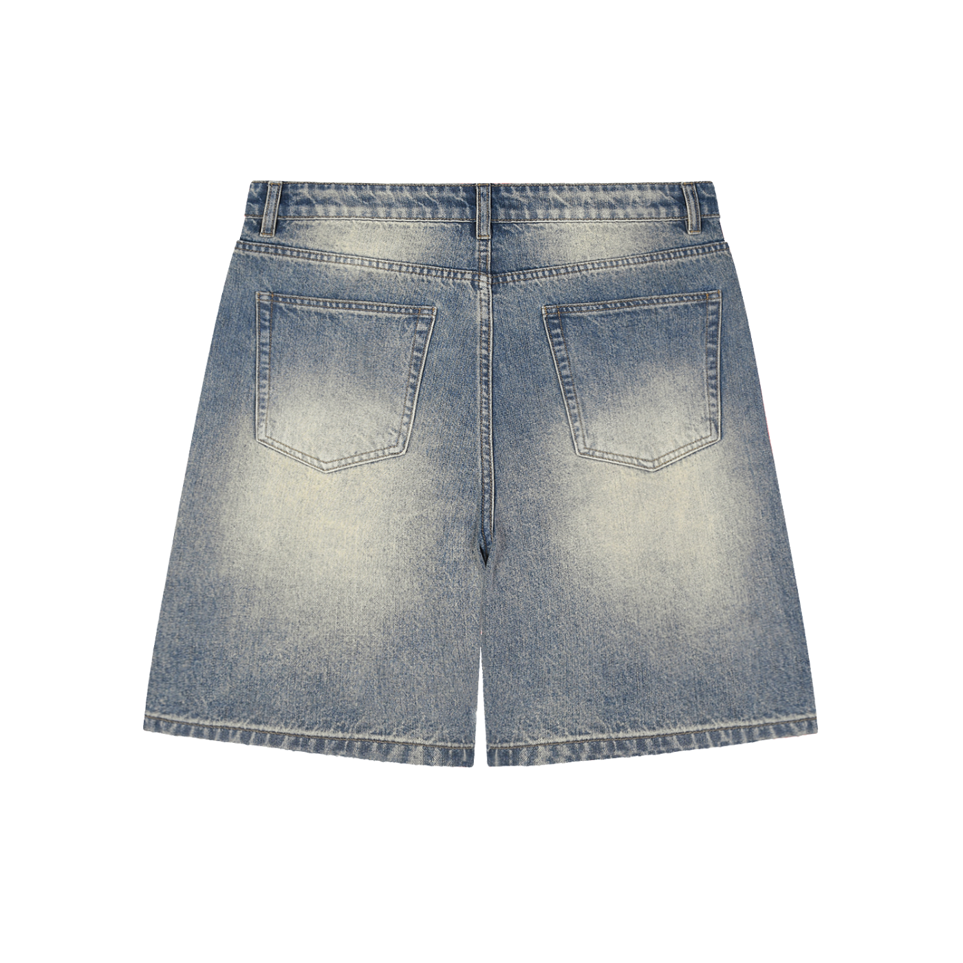 MFG or Nothin Faded Distressed Baggy Denim Shorts