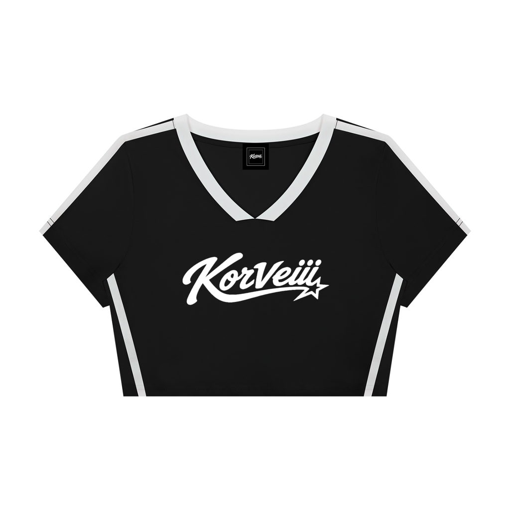Korveiii Women’s Slim Fit Color Block T-Shirt