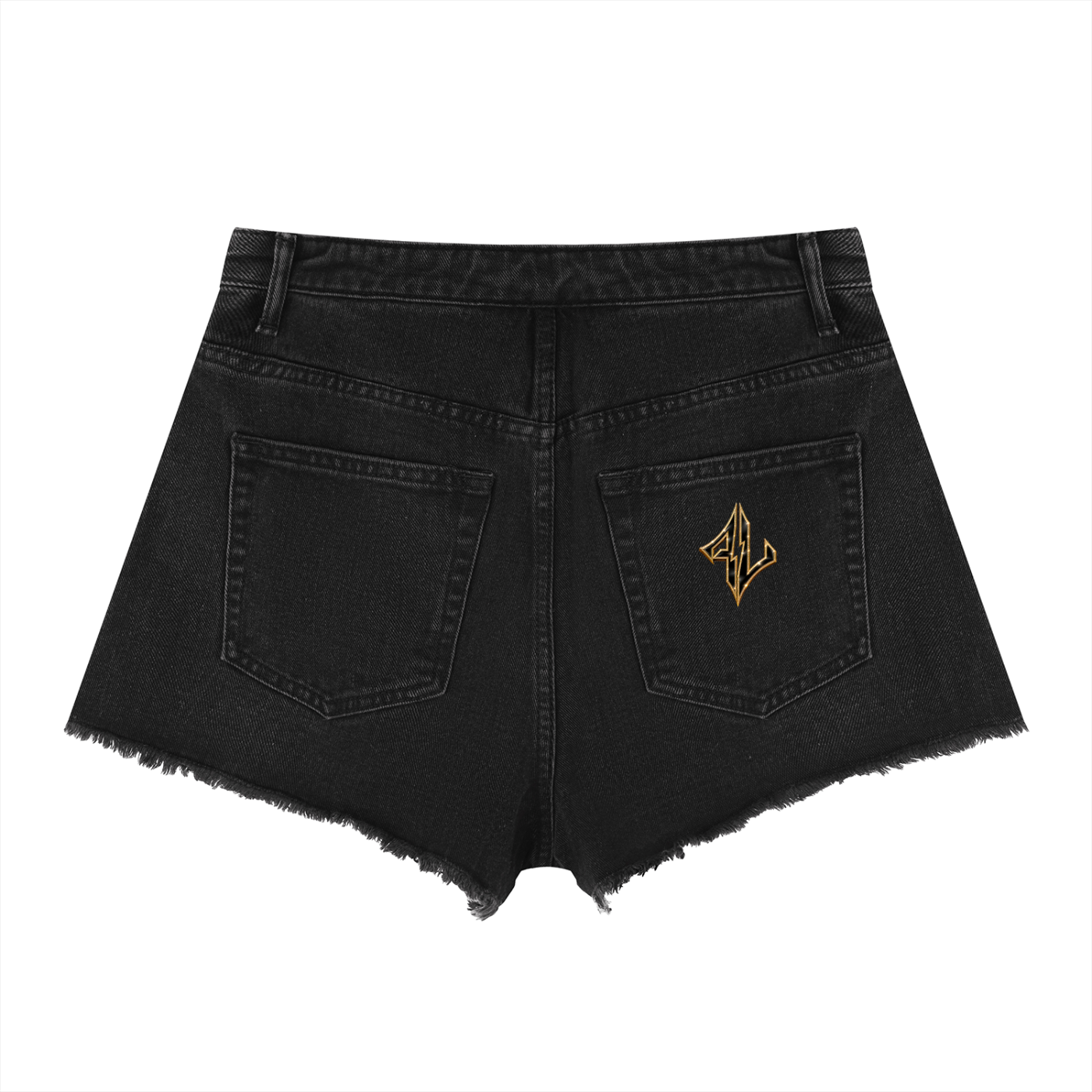 FASTLIFE Women’s Vintage Wash High Rise Denim Shorts