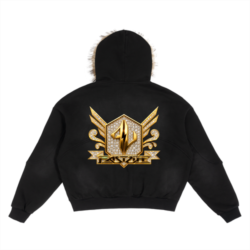 FASTLIFE  HOF Detachable Fur Hoodie