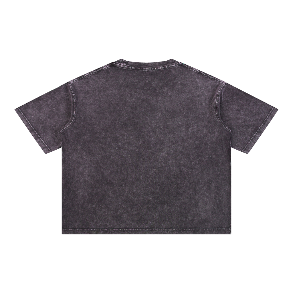 MFG or Nothin mineral Wash Crop tee