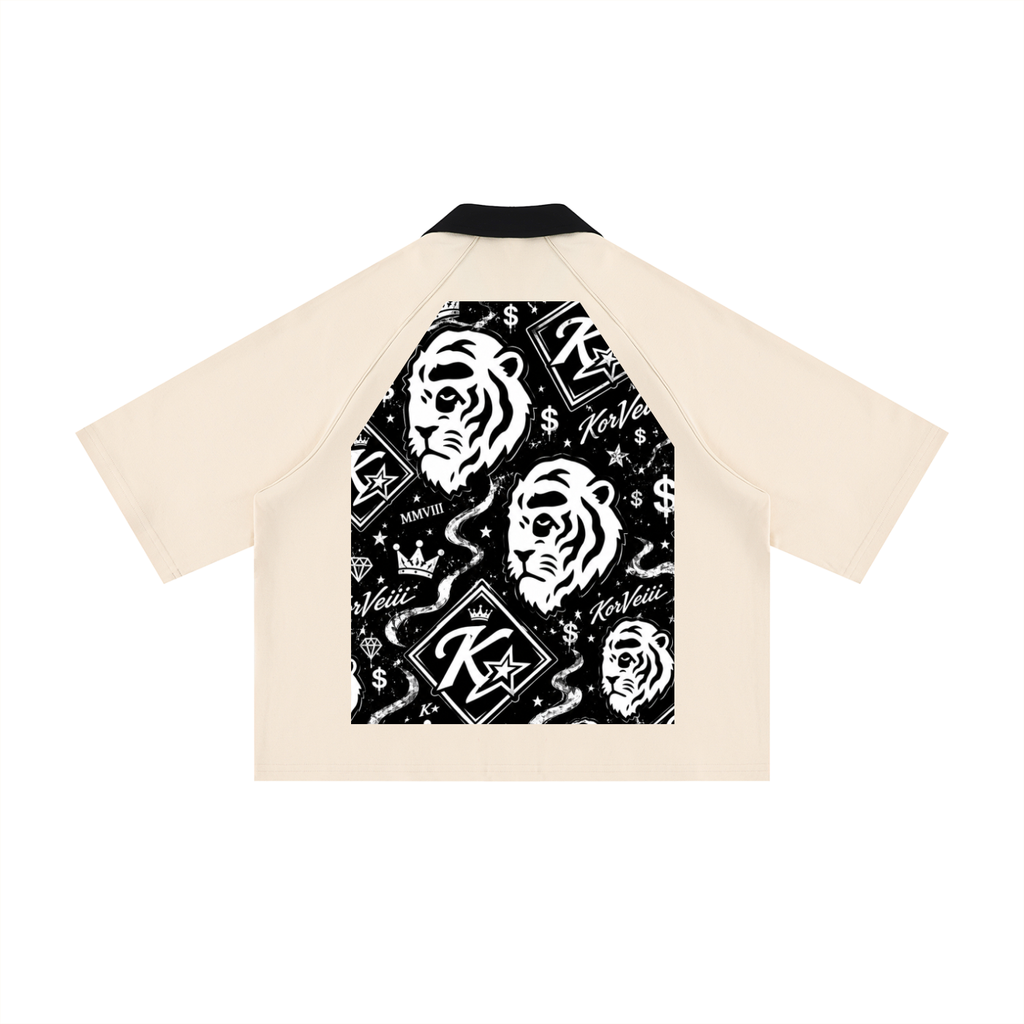 Korveiii Block Crop Short Sleeve Shirt