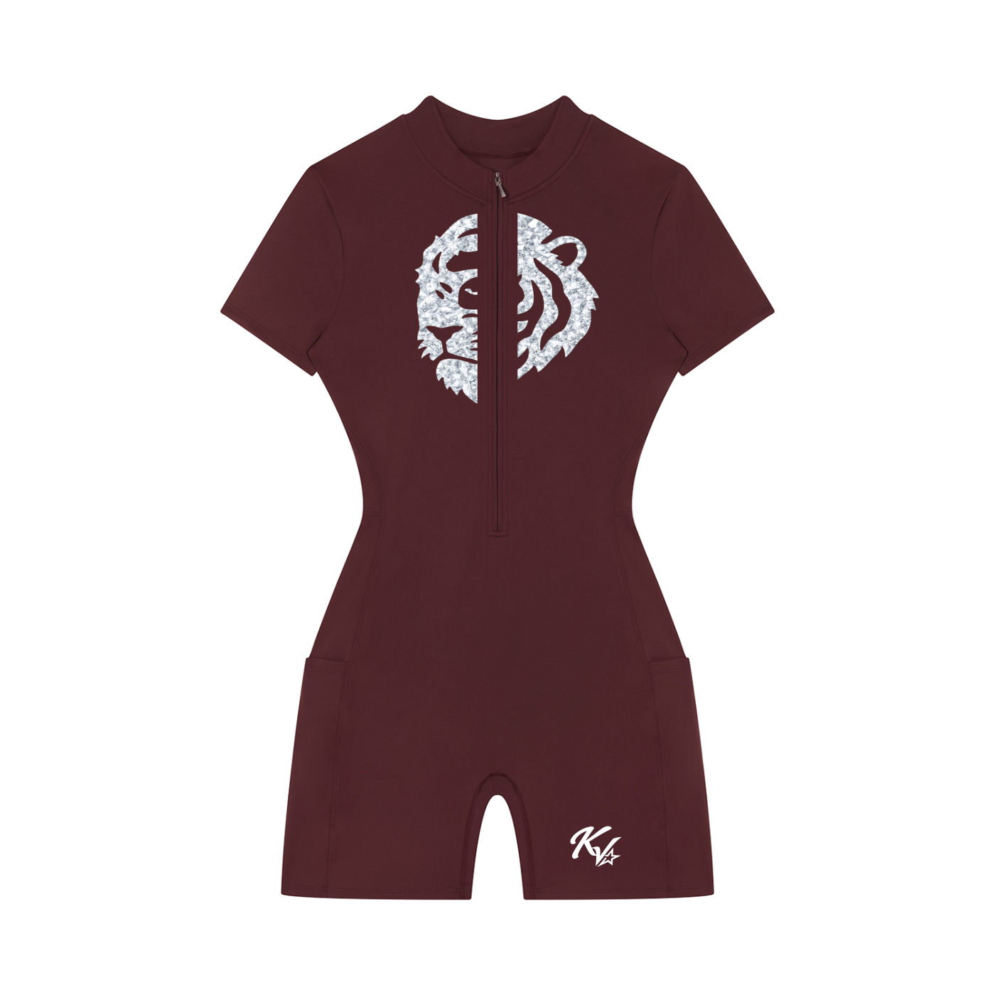 Women's Korveiii Quarter-Zip Short Sleeve Romper