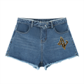 FASTLIFE Women’s Vintage Wash High Rise Denim Shorts