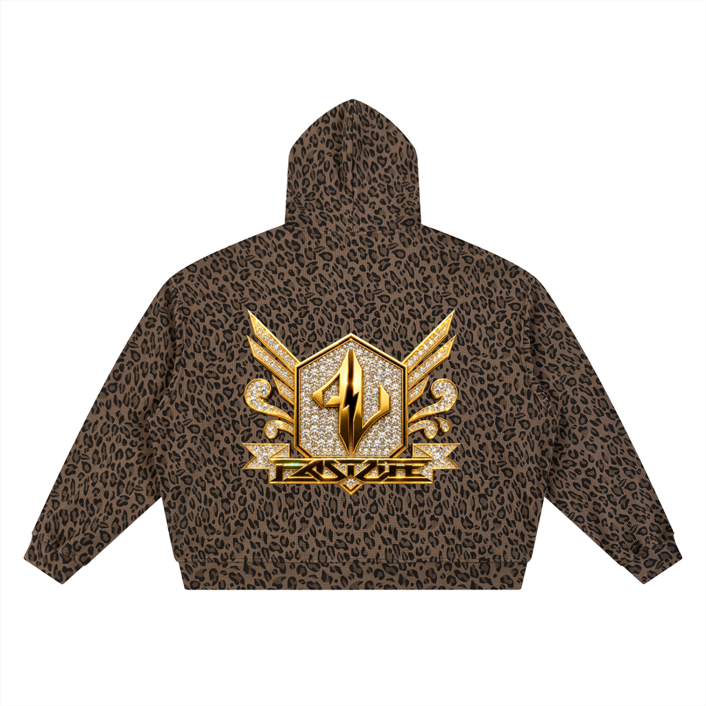 FASTLIFE  HOF Leopard Crop Jacket